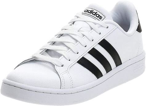 adidas turnschuh herren halbhoch classic weiß mit schwarzeb streifen|Weiße Sneakers für Herren .